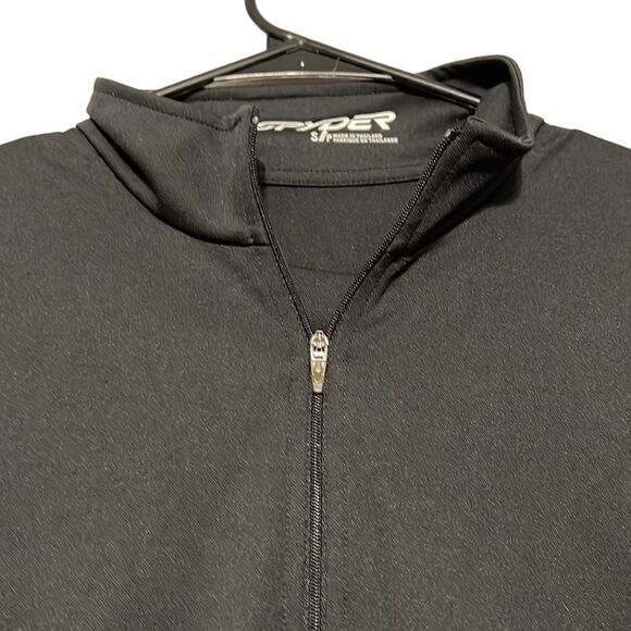 Spyder Quarter Zip Pullover Men’s Small Black Long-sleeve Pullover Activewear - Picture 2 of 7